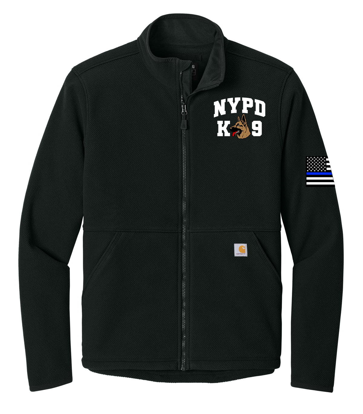 NYPD Transit K9 Carhartt Textured Full-Zip Fleece Jacket
