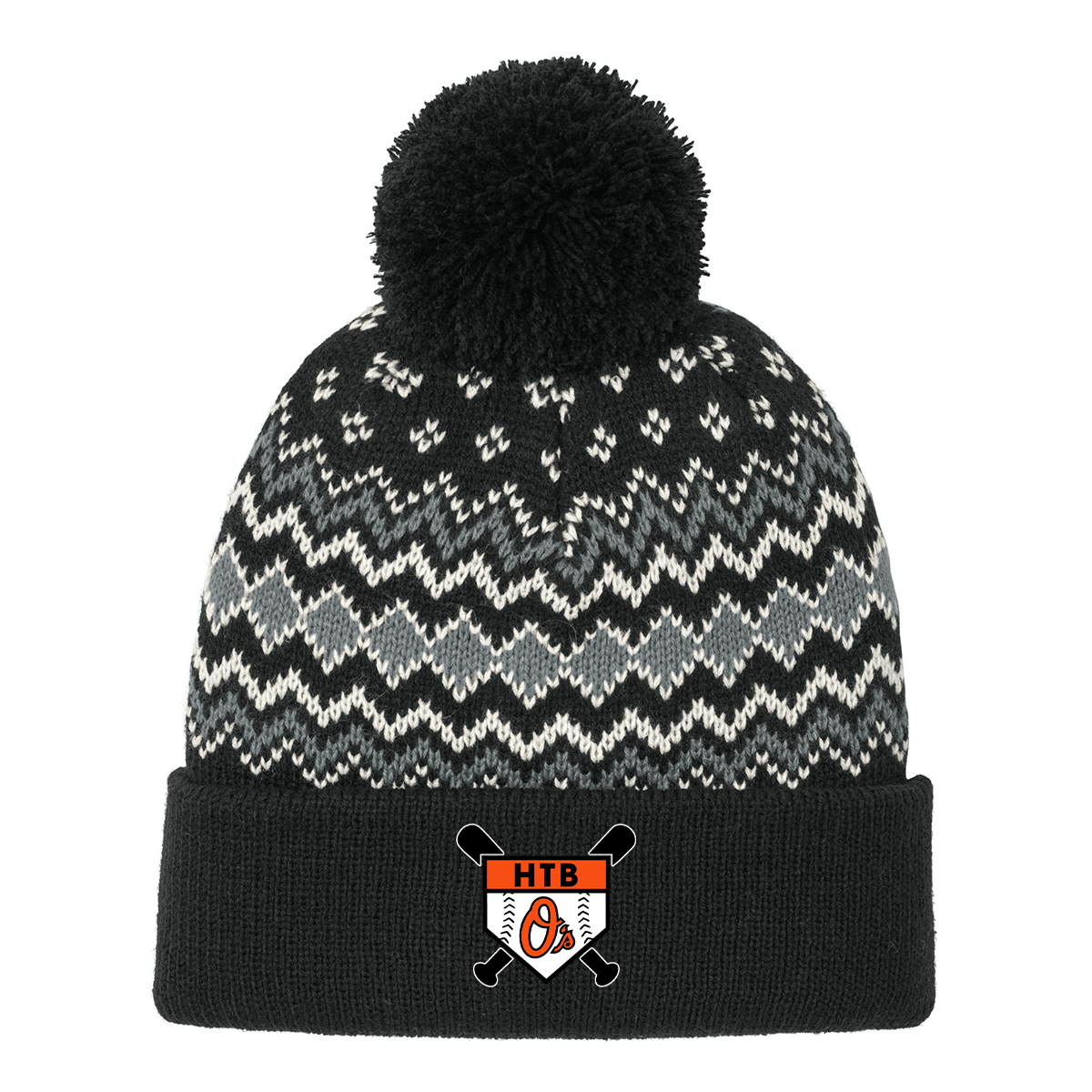 Hayes Travel Baseball Port Authority® Alpine Pom Beanie