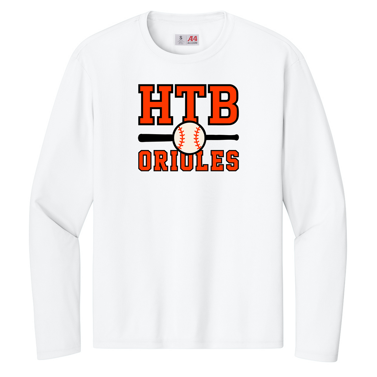 Hayes Travel Baseball A4 Cooling Performance Long Sleeve Crew
