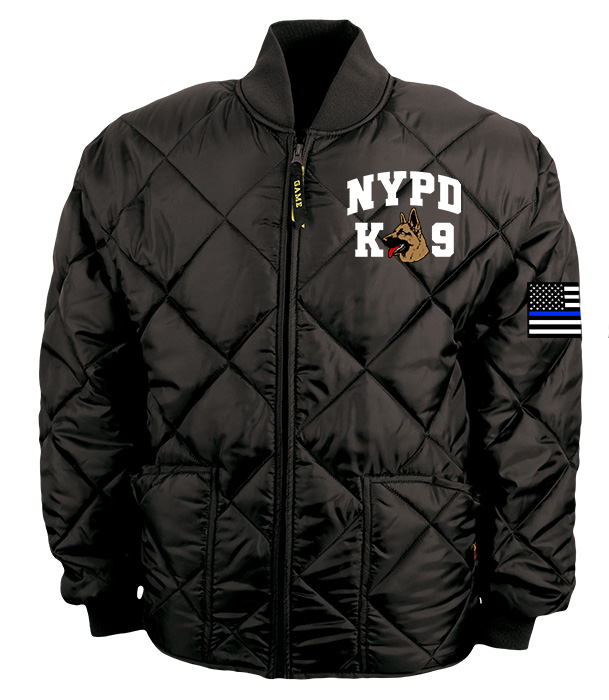 NYPD Transit K9 Diamond Quilt Jacket
