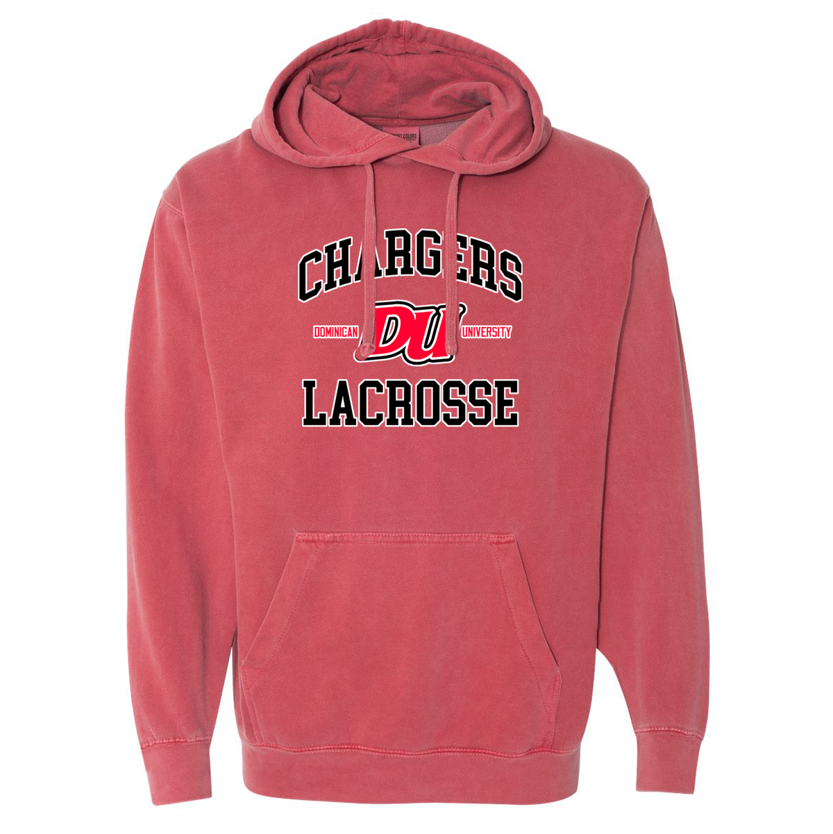 Dominican University Lacrosse Garment-Dyed Hooded Sweatshirt