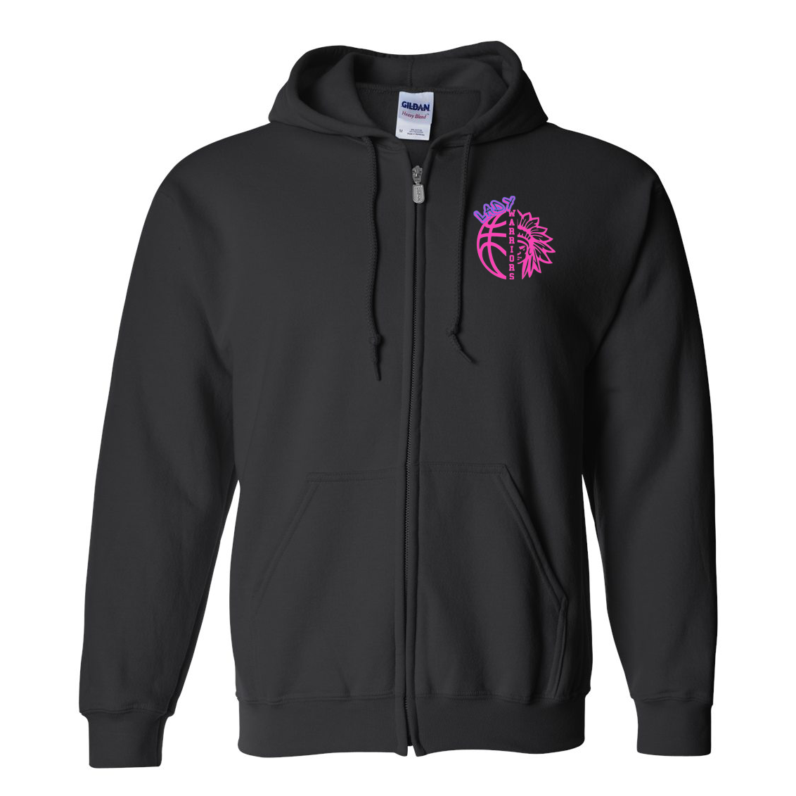 NMB Lady Warriors Basketball Heavy Blend Full Zip Hoodie