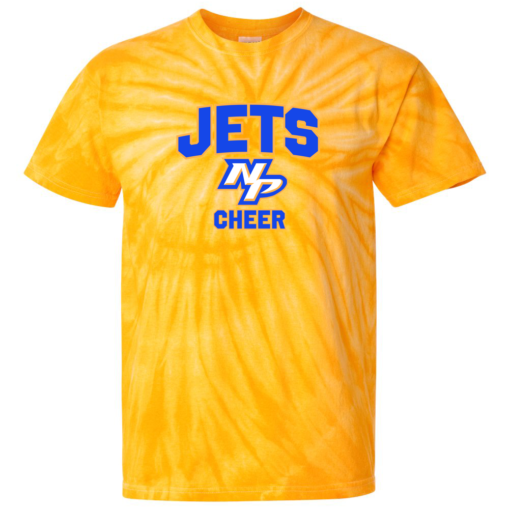 North Providence Jets Cheerleading Tie-Dye Pinwheel T-Shirt