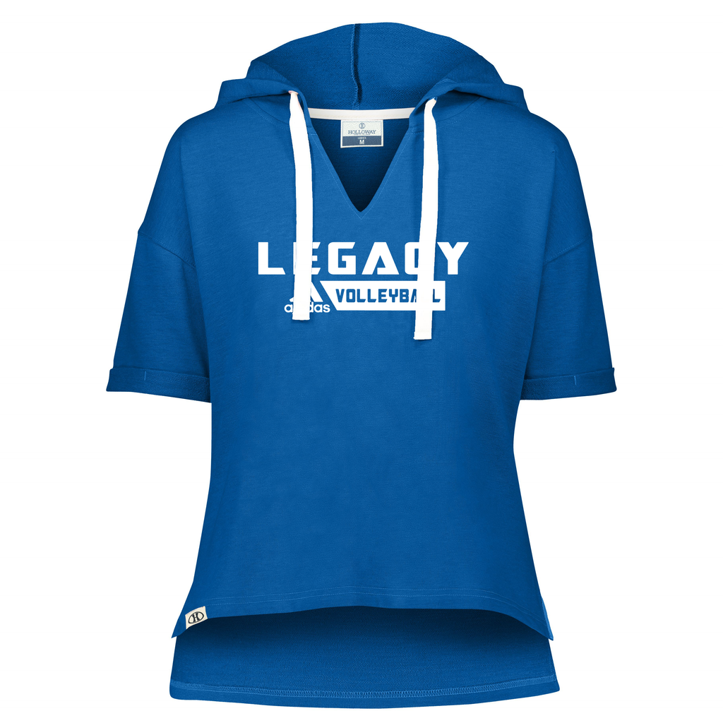 Legacy Volleyball Club Ladies Sophomore Short Sleeve Hoodie Blatant