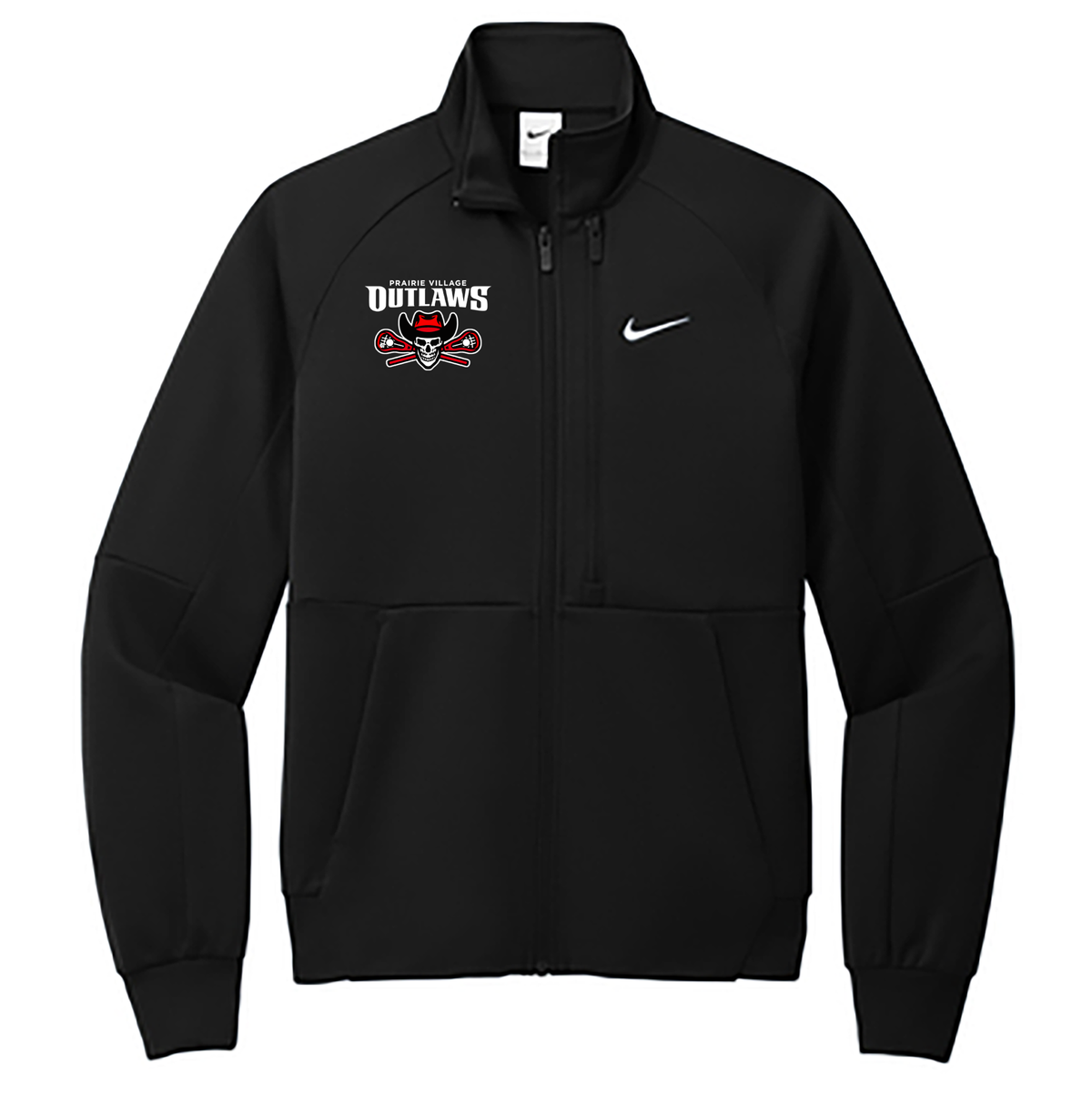 Prairie Village Outlaws Lacrosse Nike Full-Zip Chest Swoosh Jacket