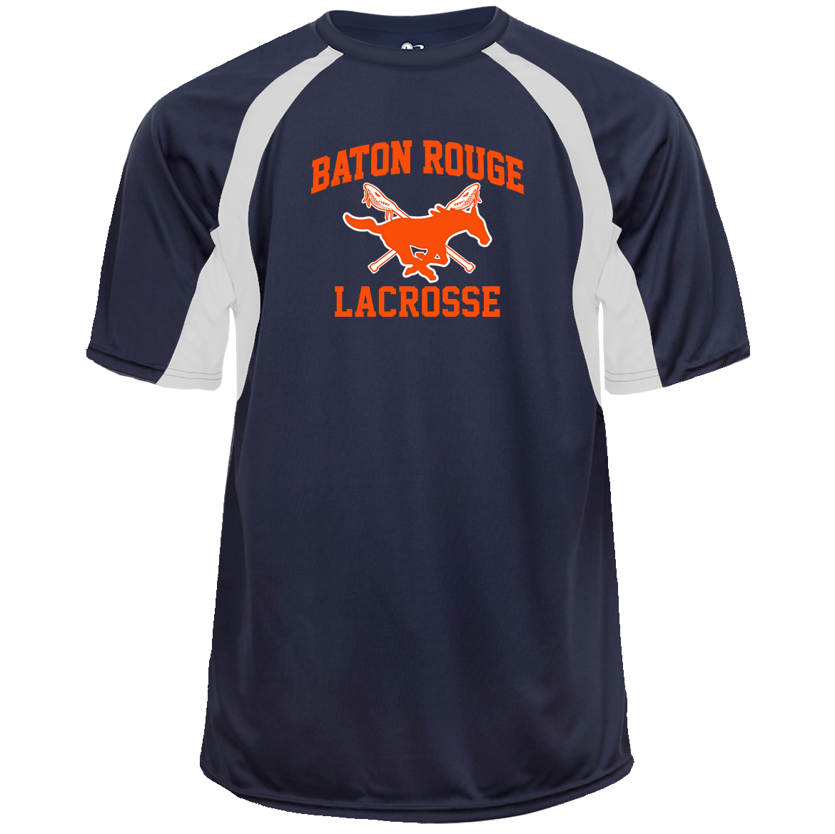 Baton Rouge Mustangs Lacrosse Hook Tee