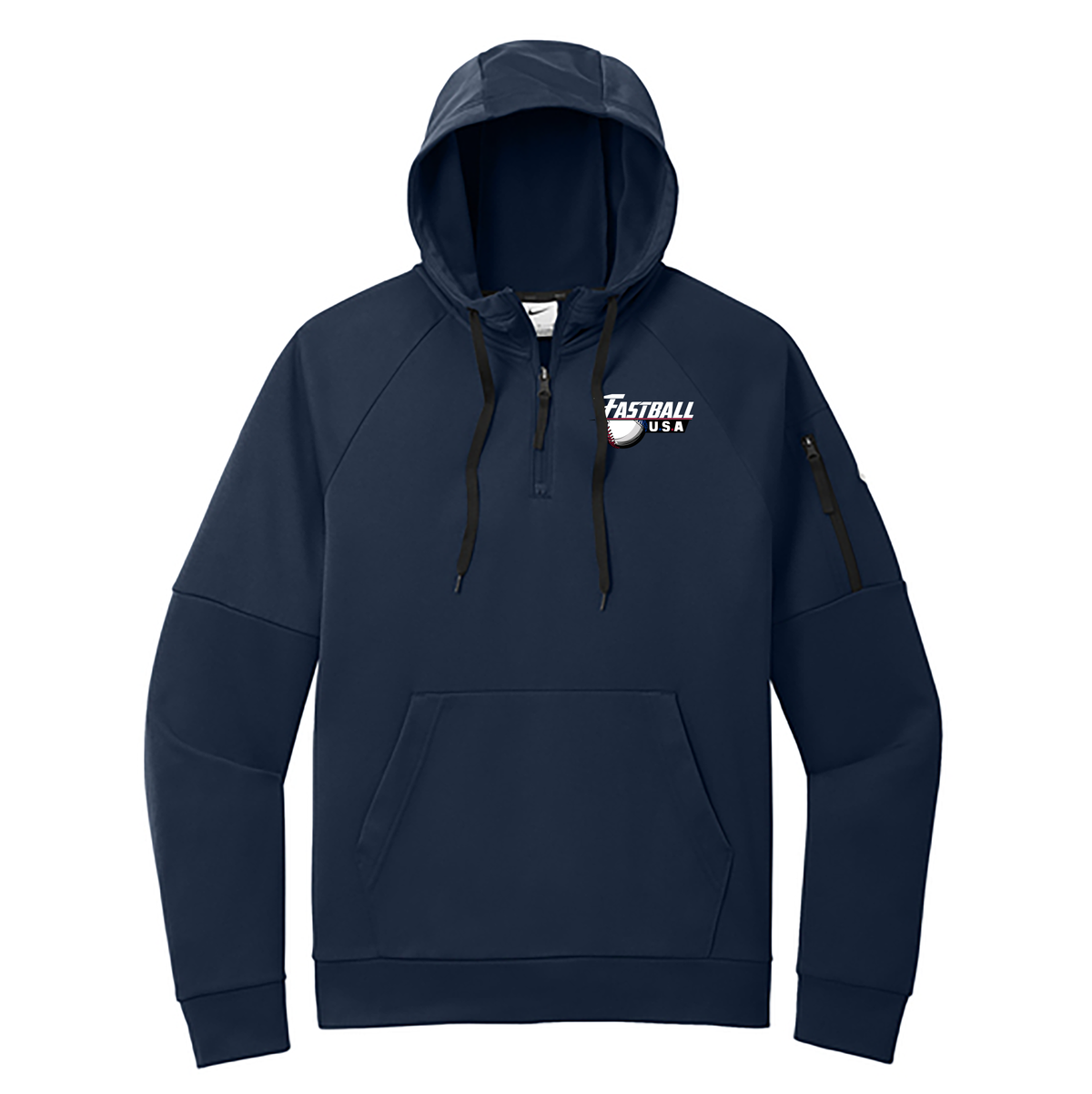 Fastball USA Academy Baseball Nike Therma-FIT Pocket 1/4-Zip Fleece Hoodie