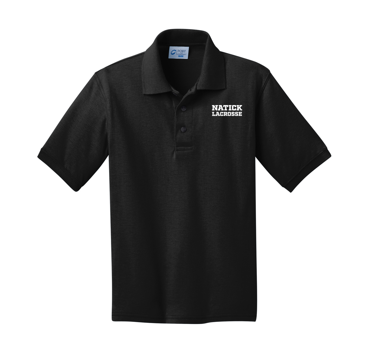 Natick Youth Lacrosse Core Blend Jersey Knit Polo