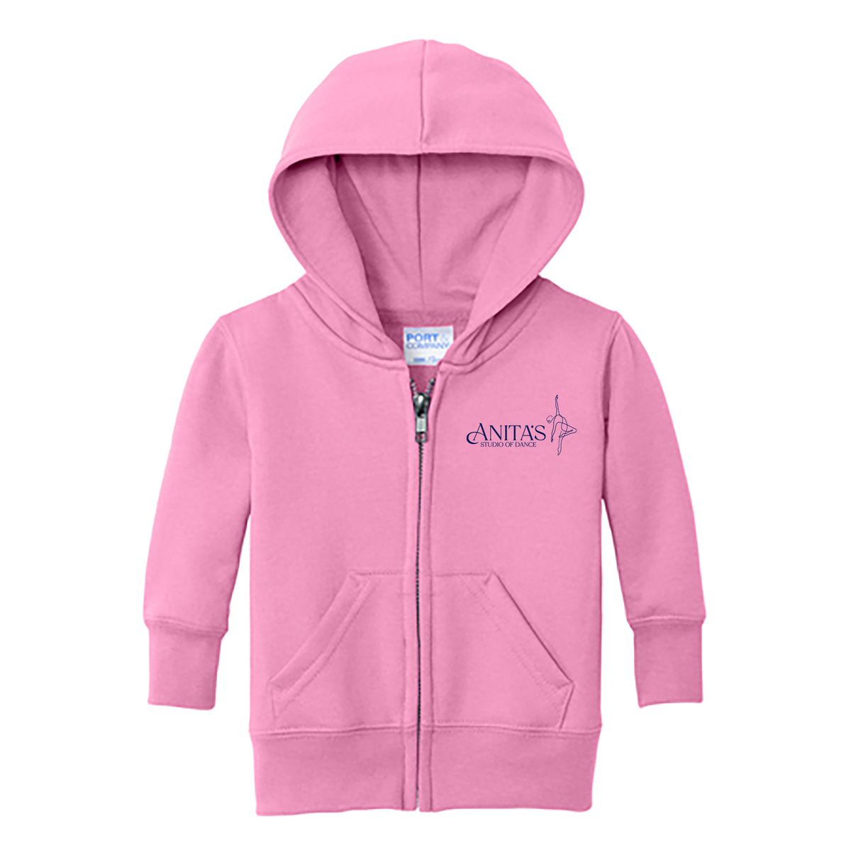 Anita's Studio of Dance Infant Core Fleece Full-Zip Hooded Sweatshirt