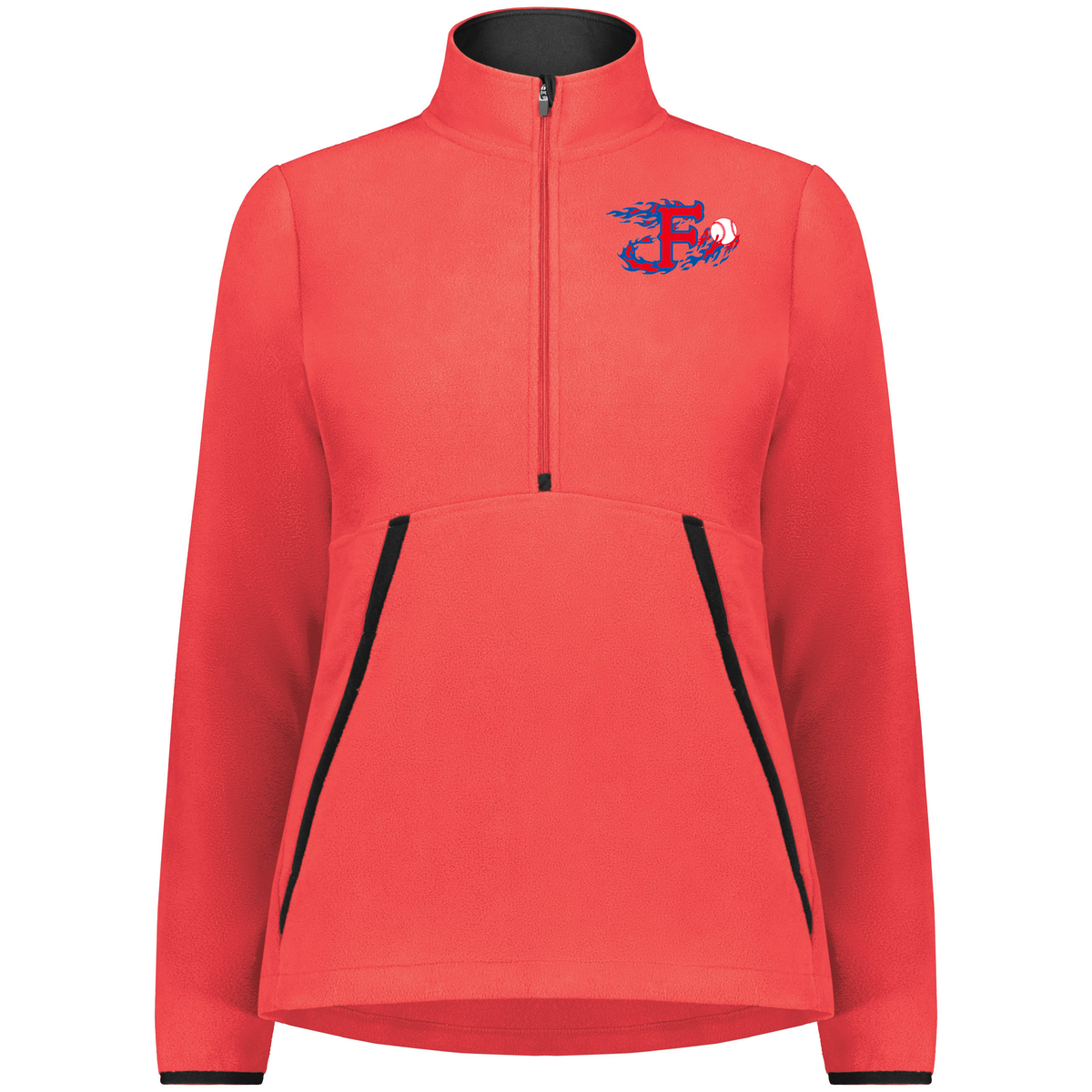 Farming Flames Baseball Club Women's Chill Fleece 2.0 1/2 Zip Pullover