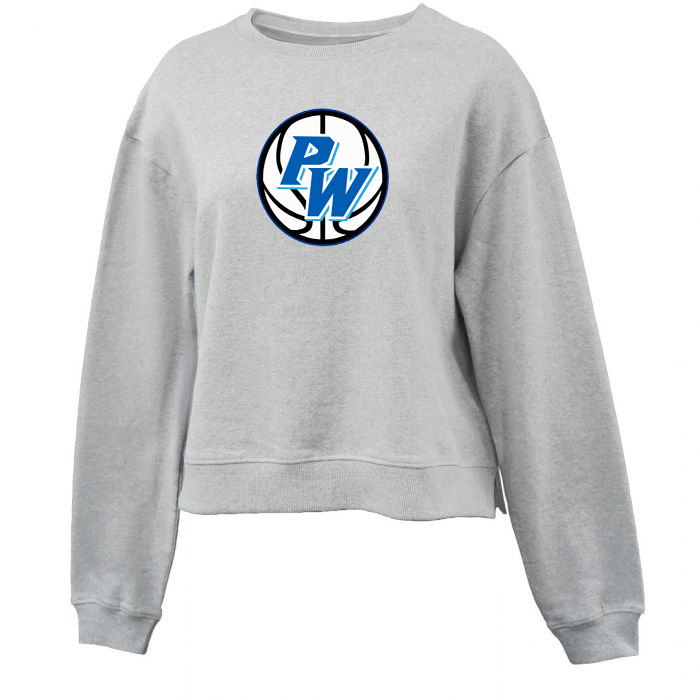 Port Washington Basketball Crop Fleece Crew