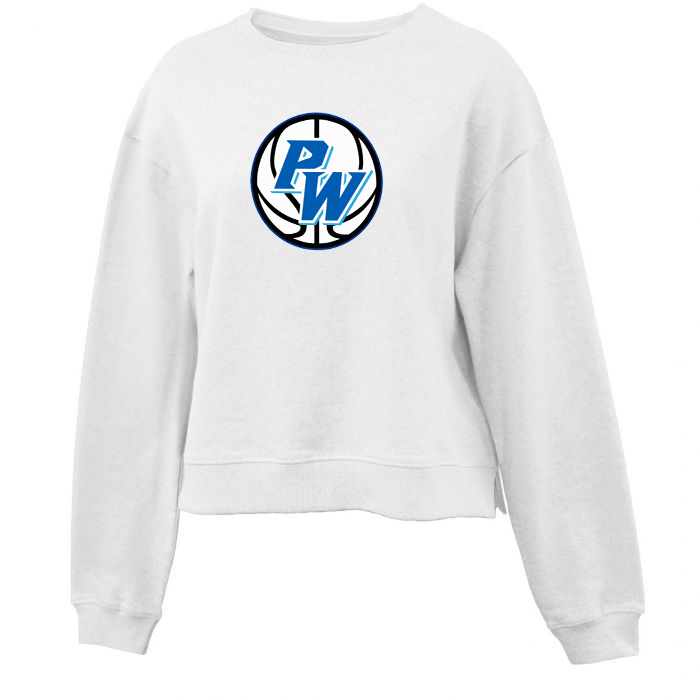 Port Washington Basketball Crop Fleece Crew