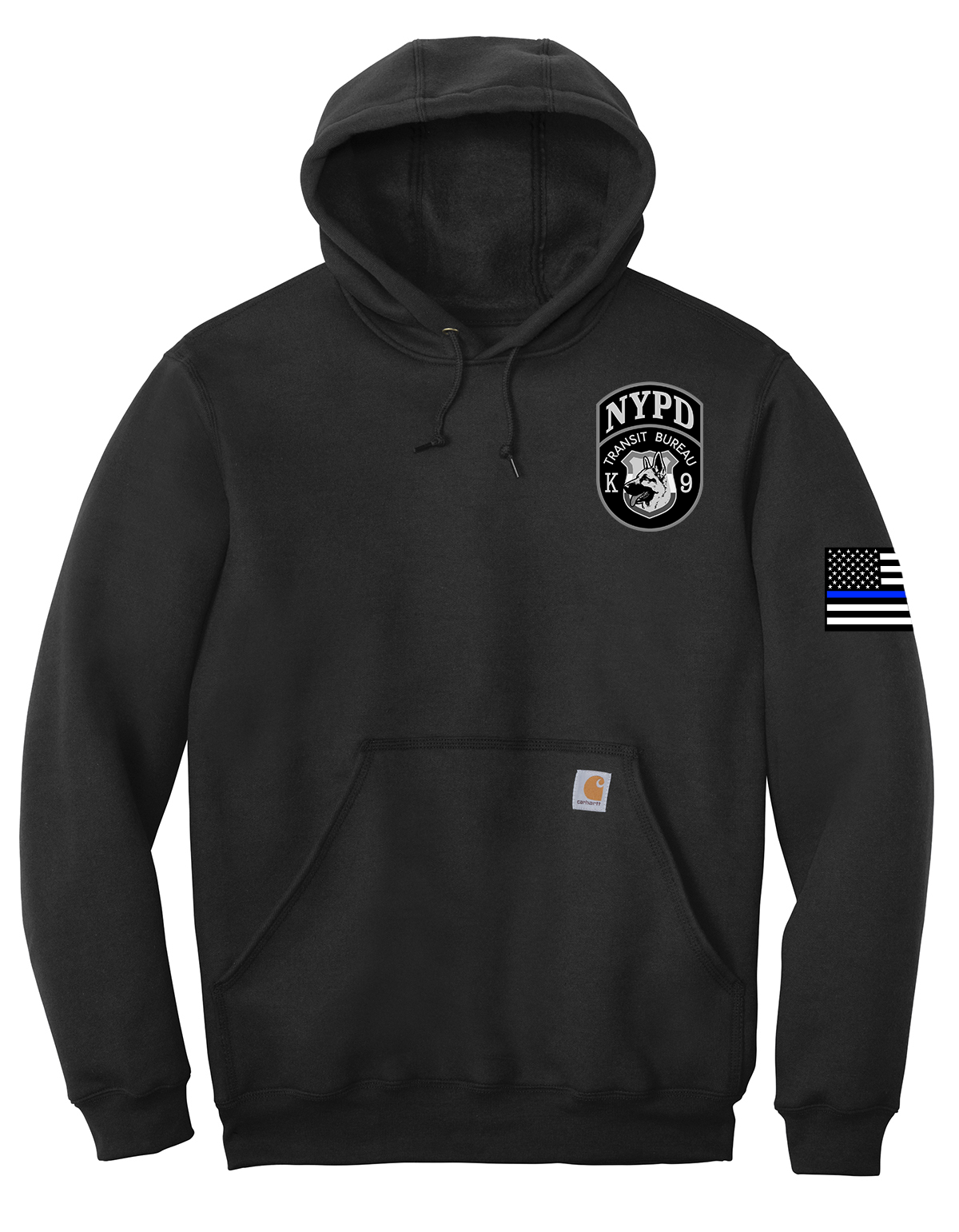 NYPD Transit K9 Carhartt Midweight Hooded Sweatshirt