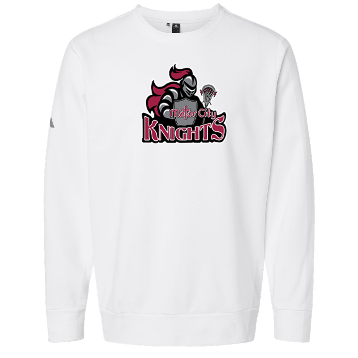 Motor City Knights Lacrosse Adidas Fleece Crewneck Sweatshirt