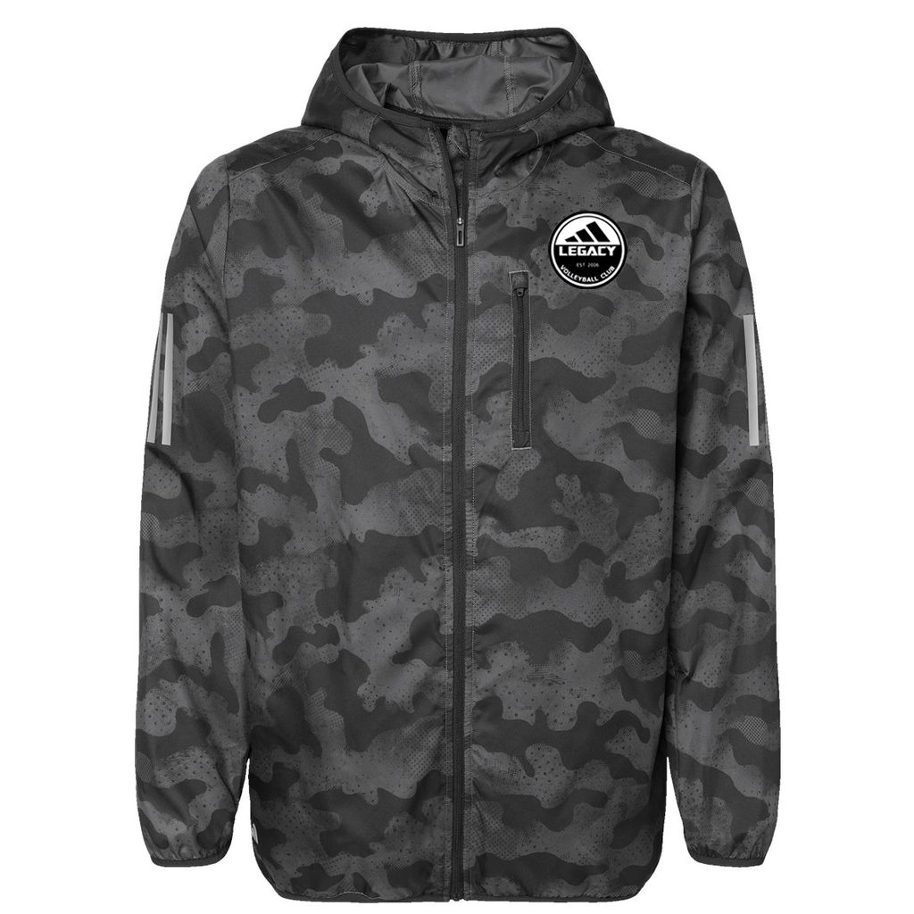 Legacy Volleyball Club Adidas Hooded FullZip Windbreaker Blatant
