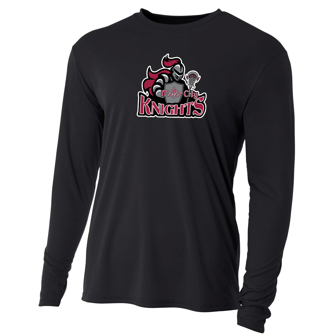Motor City Knights Lacrosse Cooling Performance Long Sleeve Crew