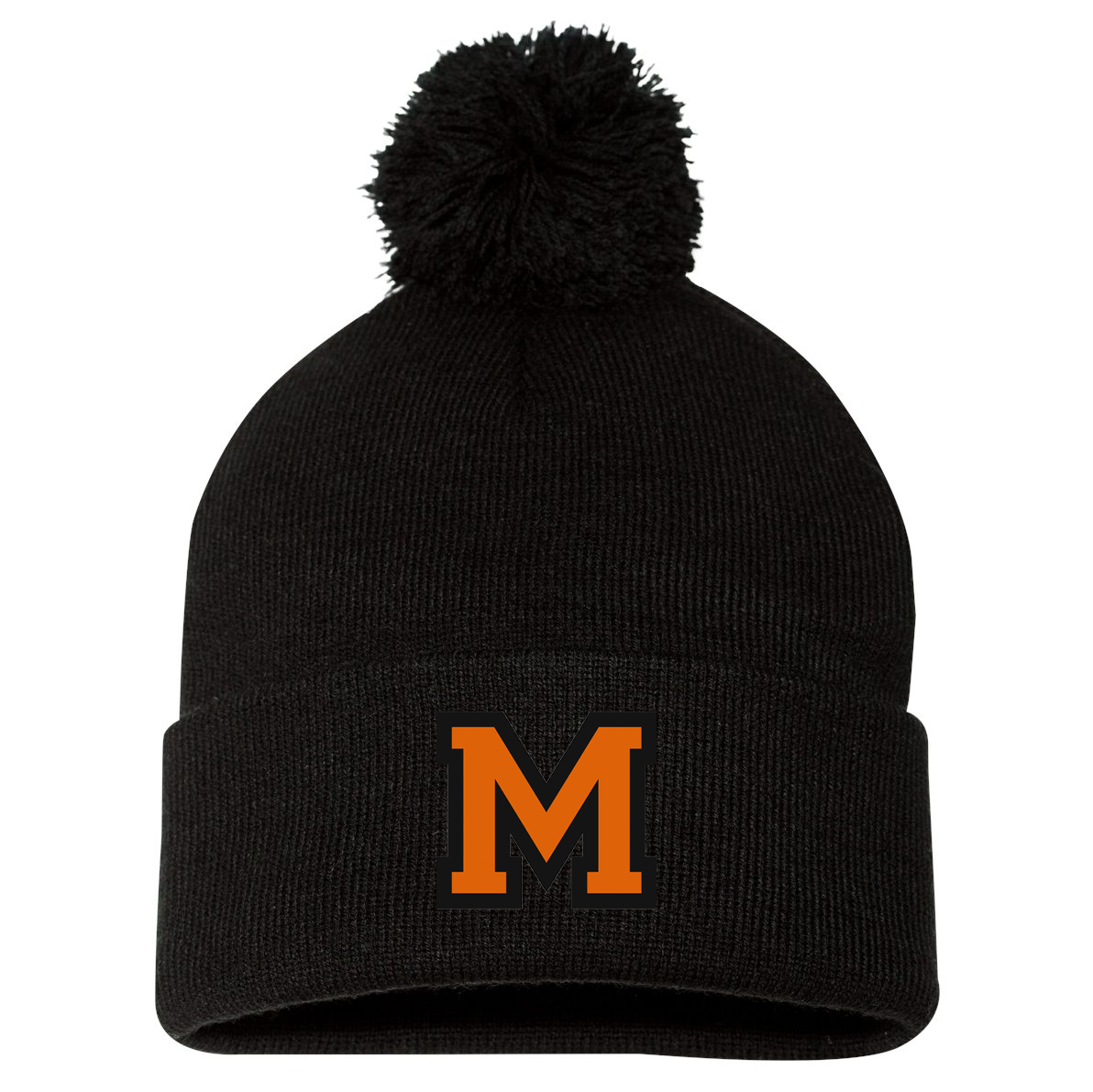Marlboro HS Baseball Pom-Pom Beanie