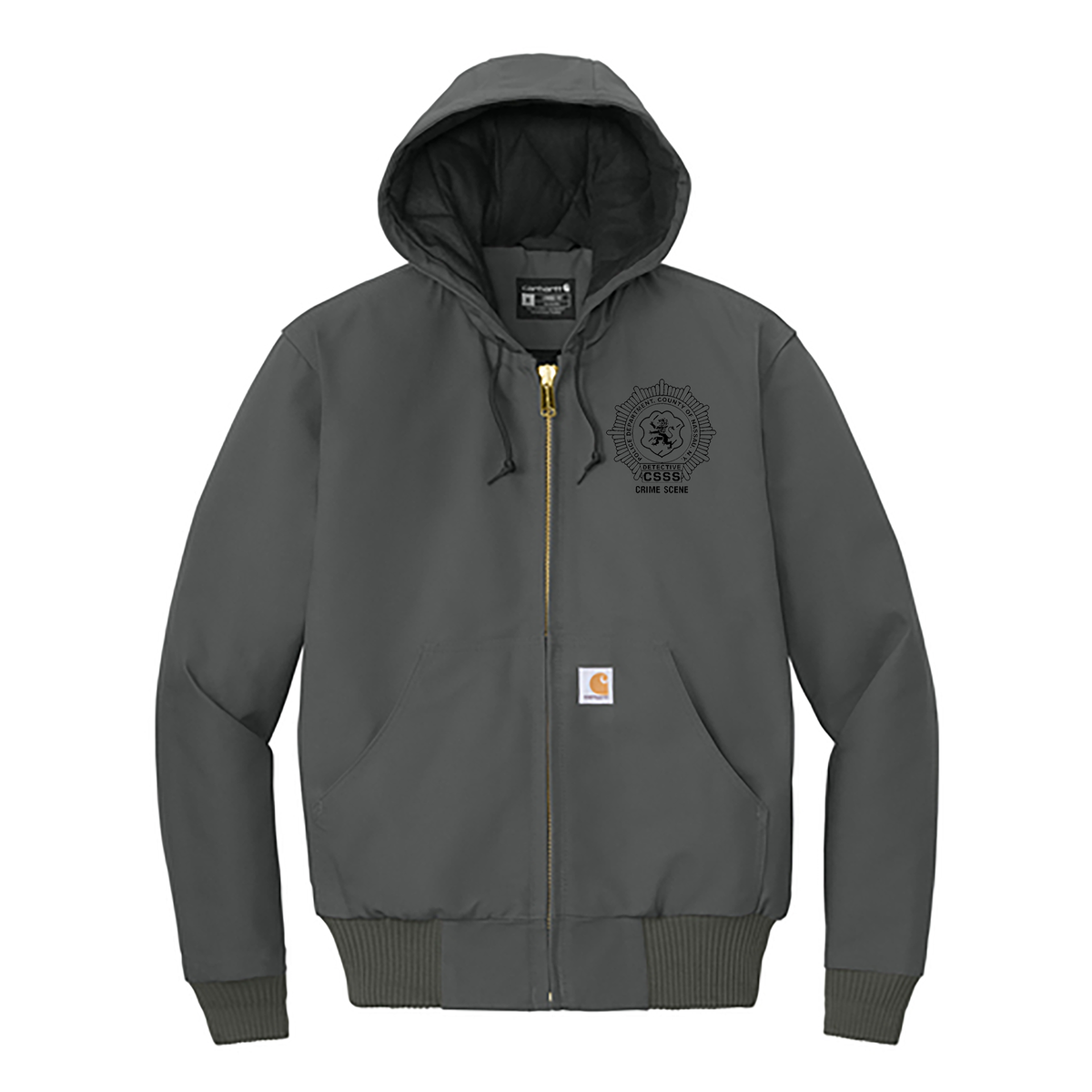 NCPD Crime Scene Carhartt Quilted-Flannel-Lined Duck Active Jacket