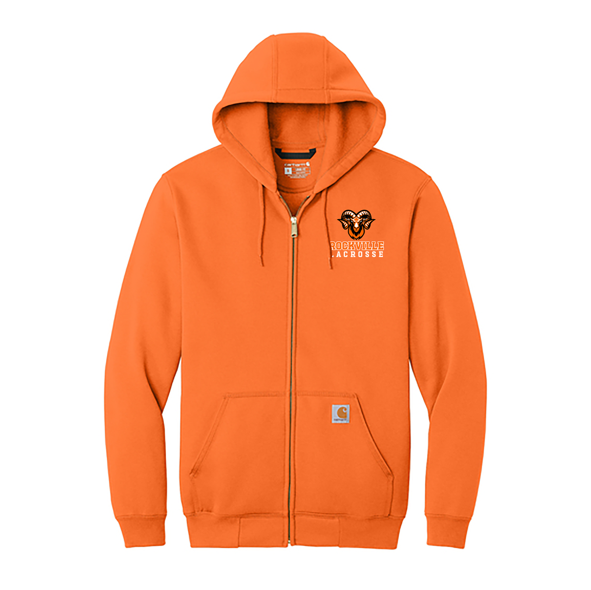 Rockville HS Lacrosse Carhartt Midweight Hooded Zip-Front Sweatshirt