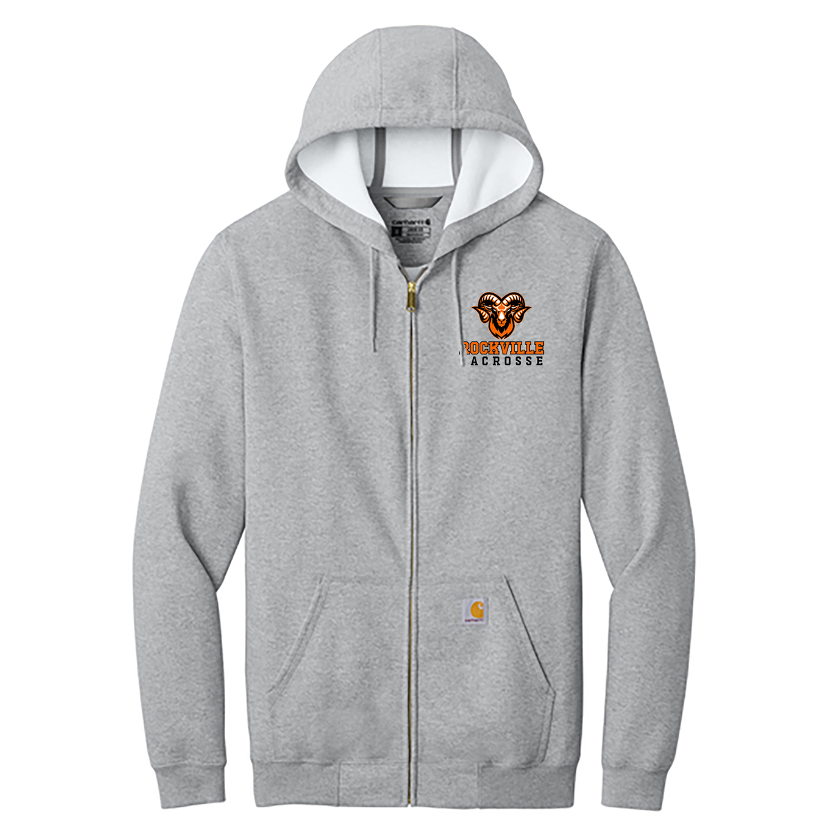 Rockville HS Lacrosse Carhartt Midweight Hooded Zip-Front Sweatshirt