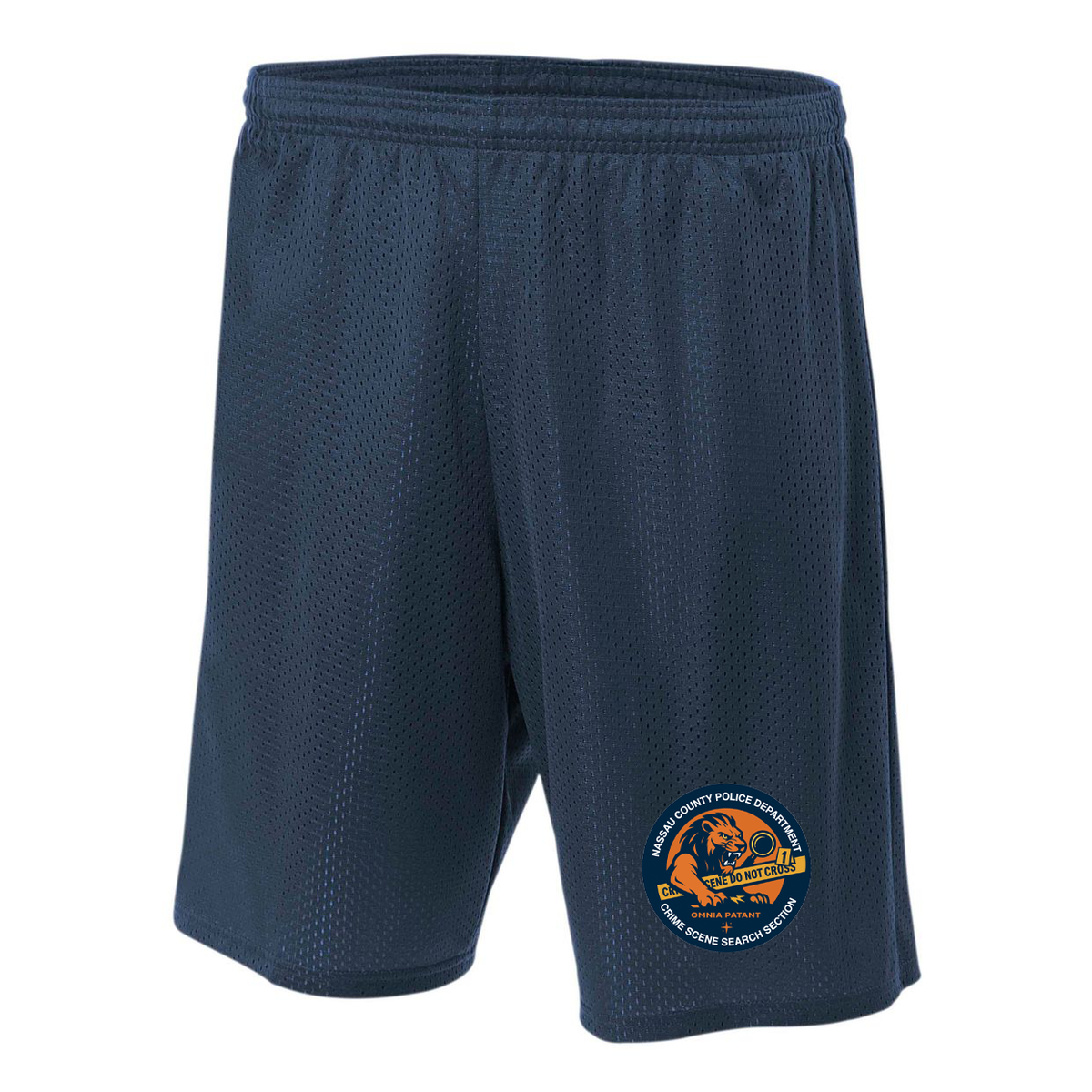 NCPD Crime Scene Lined Tricot Mesh Shorts