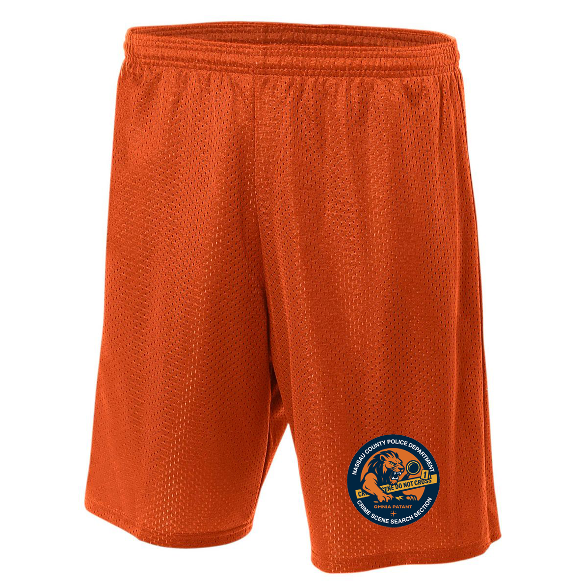 NCPD Crime Scene Lined Tricot Mesh Shorts