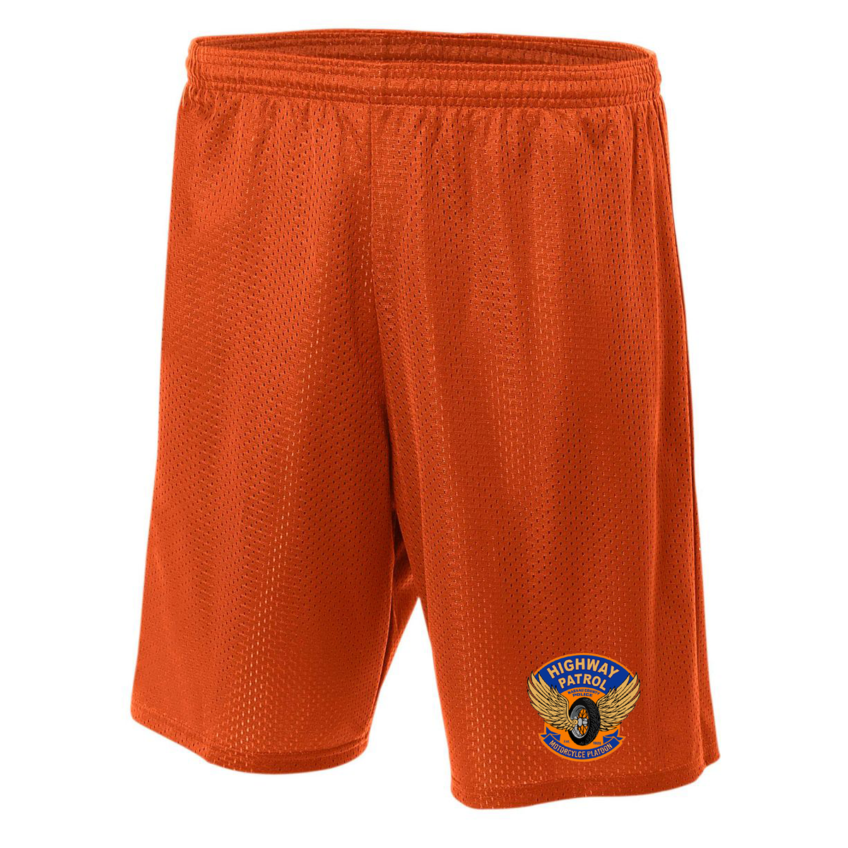 NCPD Motorcycle Unit 7" Lined Tricot Mesh Shorts