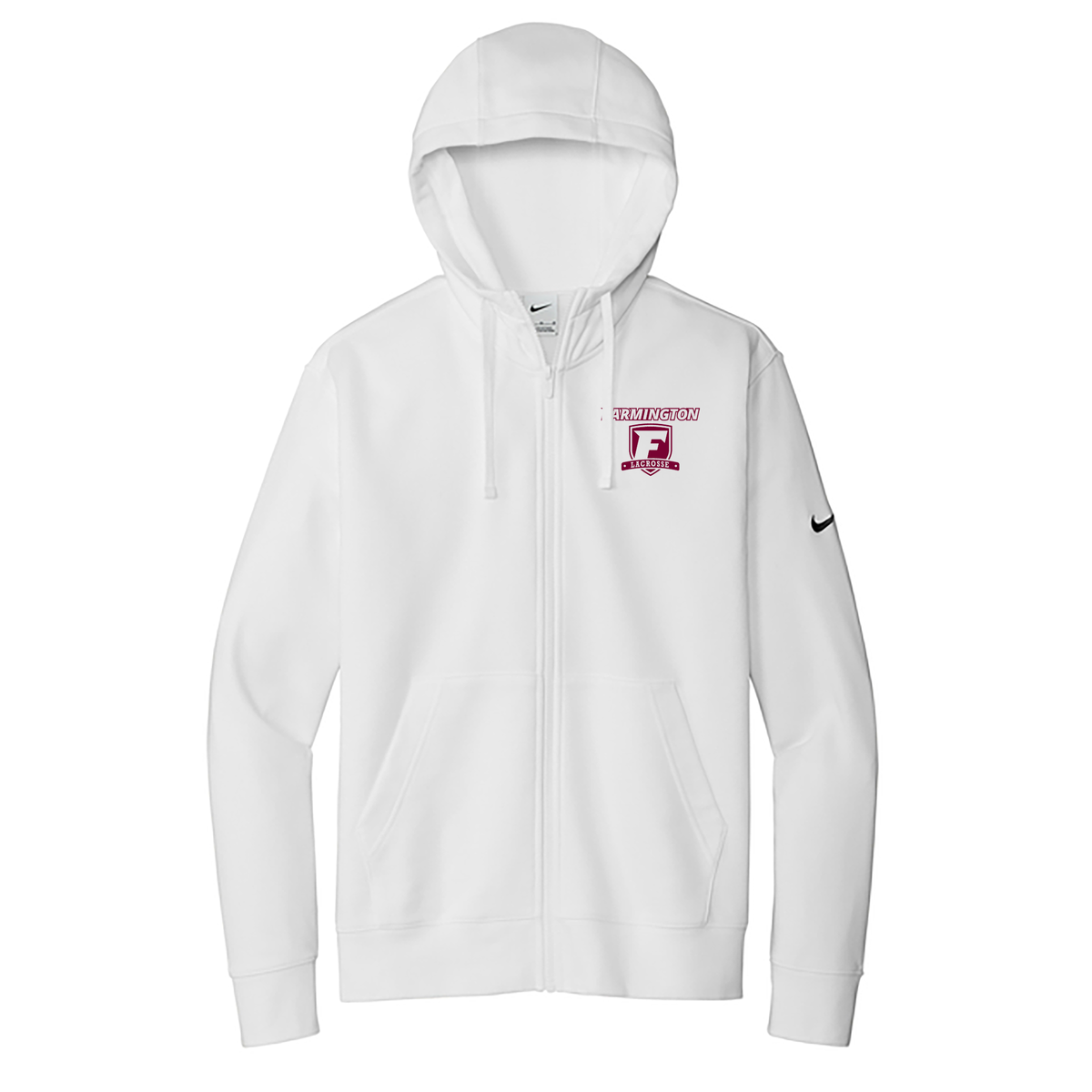 Farmington Lacrosse Nike Club Fleece Full-Zip Hoodie