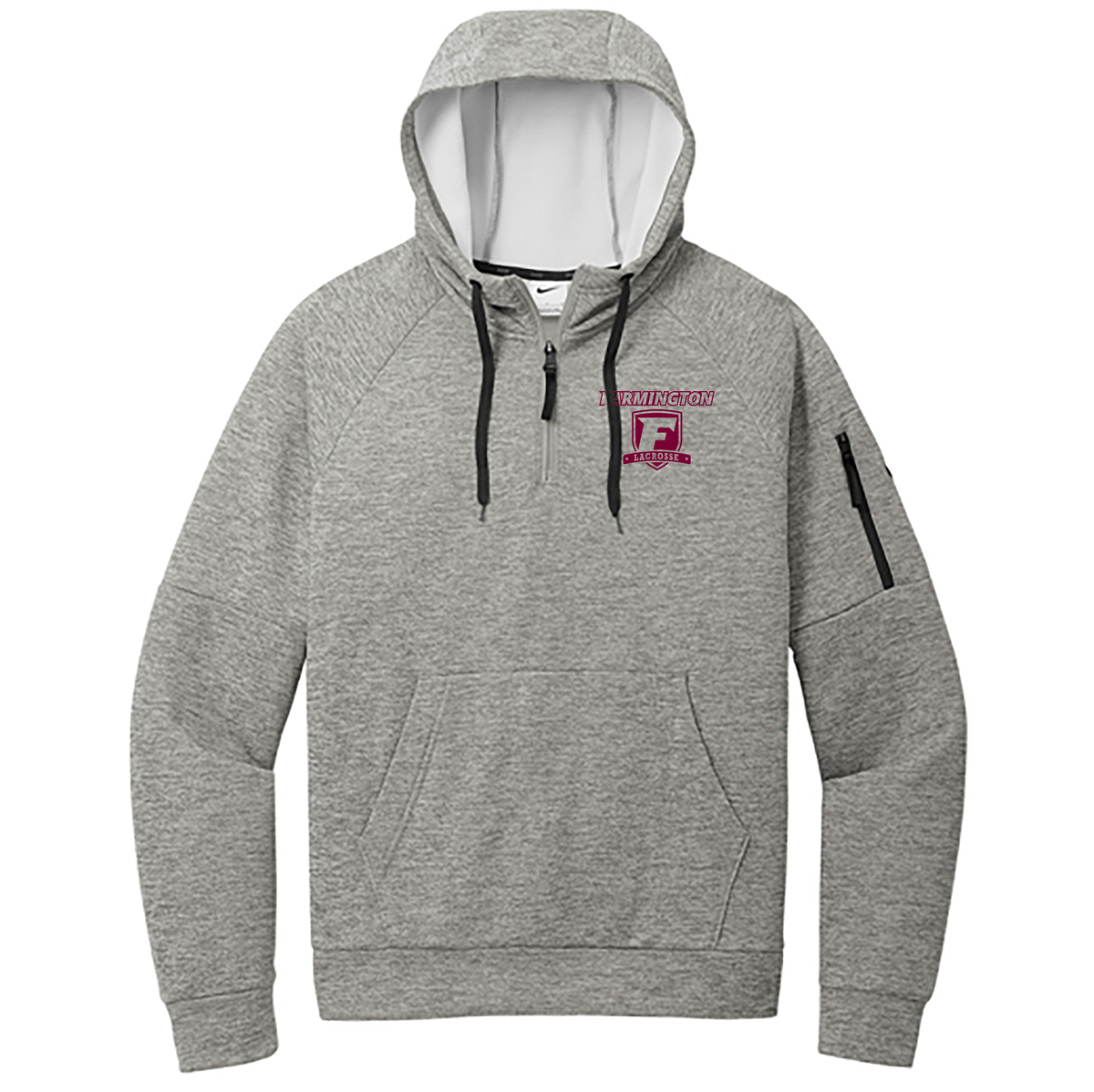 Farmington Lacrosse Nike Therma-FIT Pocket 1/4-Zip Fleece Hoodie