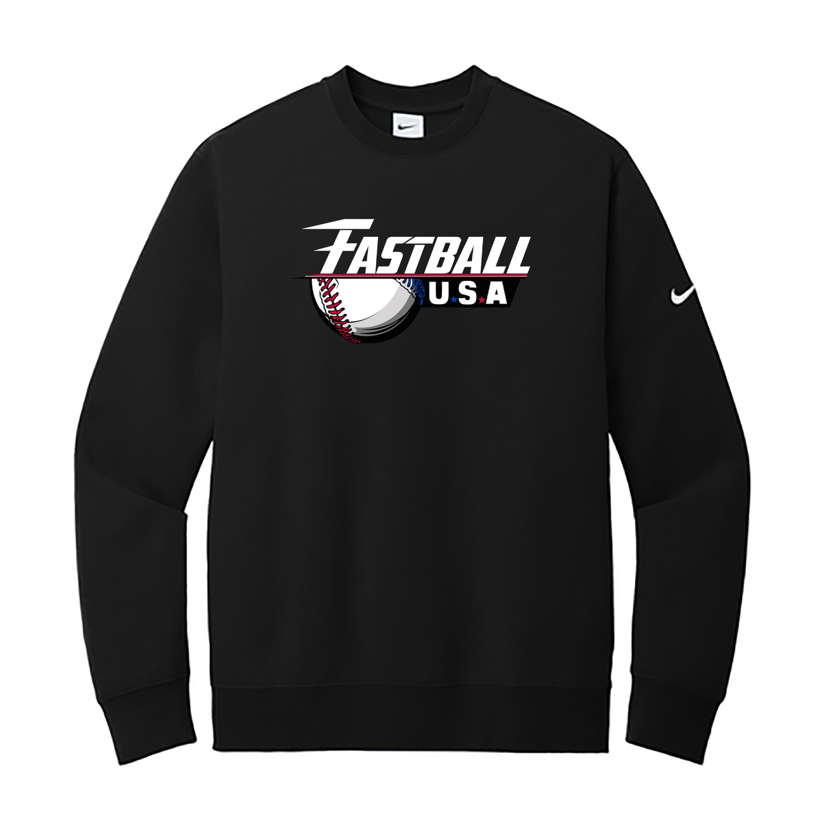 Fastball USA Academy Baseball Nike Club Fleece Crew Neck