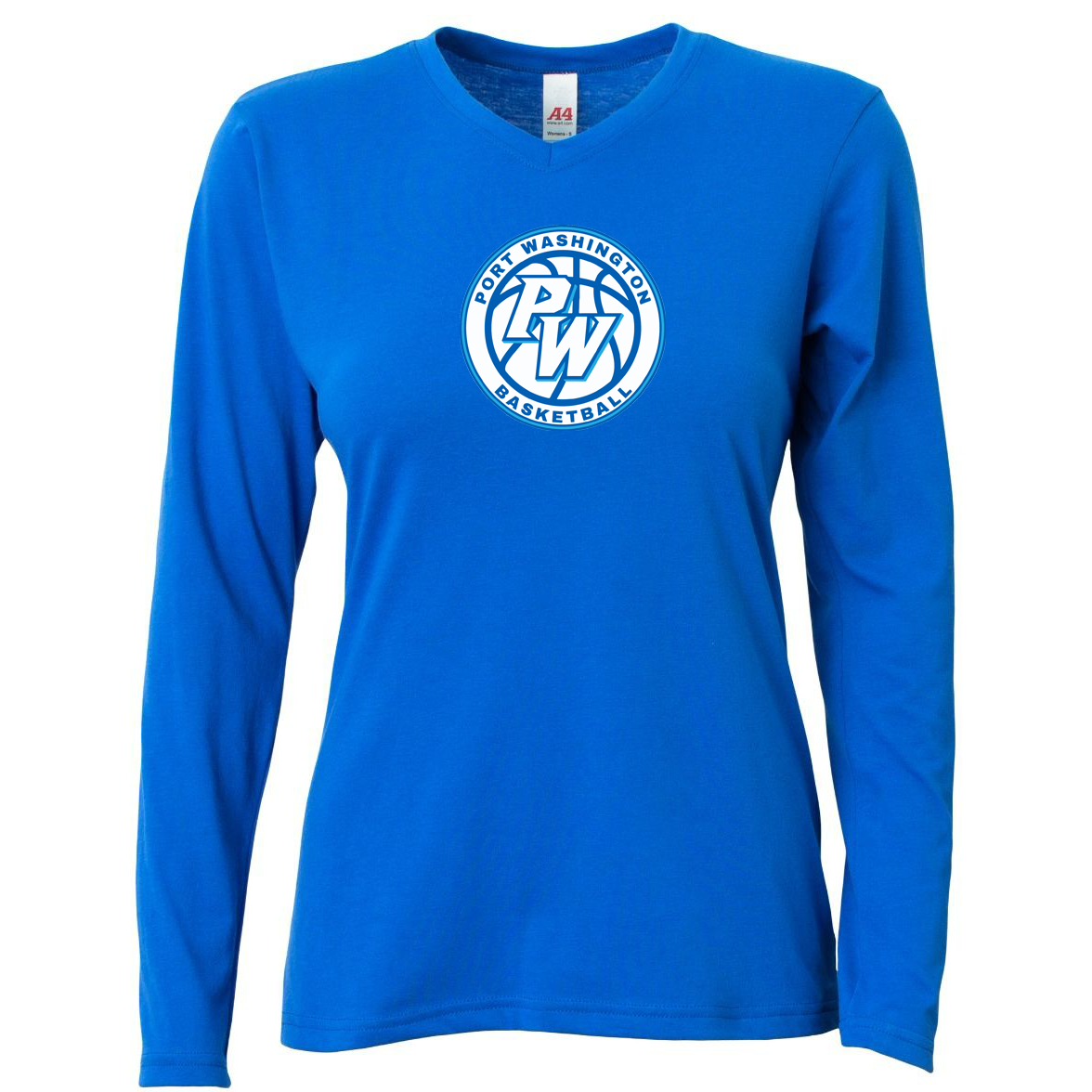 Port Washington Basketball Women's Softek Long Sleeve Tee