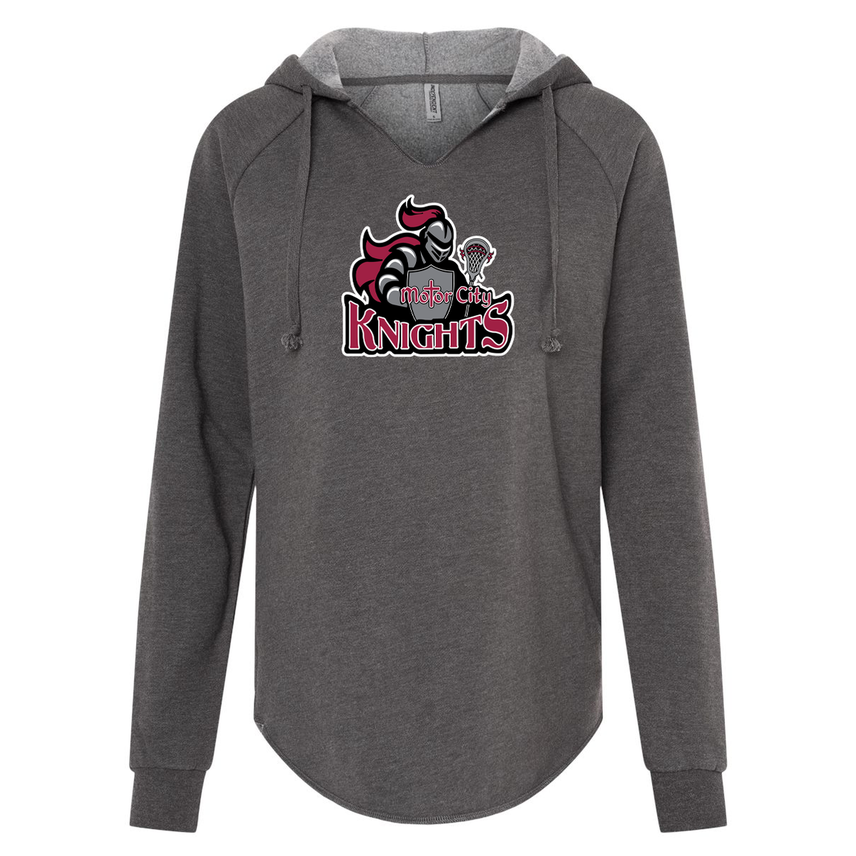 Motor City Knights Lacrosse Women’s Lightweight California Wave Wash Hooded Sweatshirt