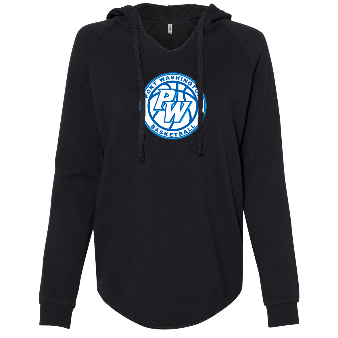 Port Washington Basketball Women’s Lightweight California Wave Wash Hooded Sweatshirt