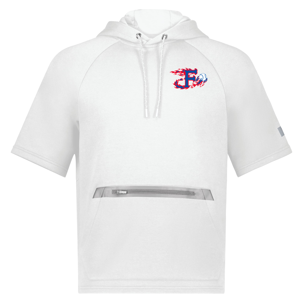 Farming Flames Baseball Club Legend Short Sleeve Tech Fleece Hoodie