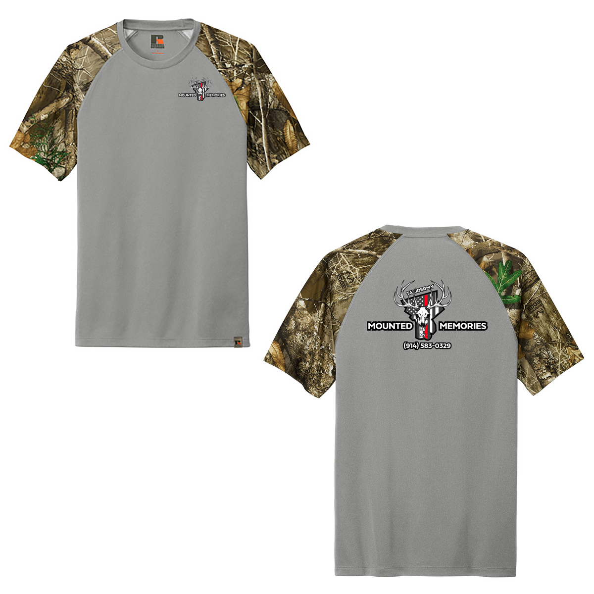 Mounted Memories Russell Outdoors Realtree Colorblock Performance Tee