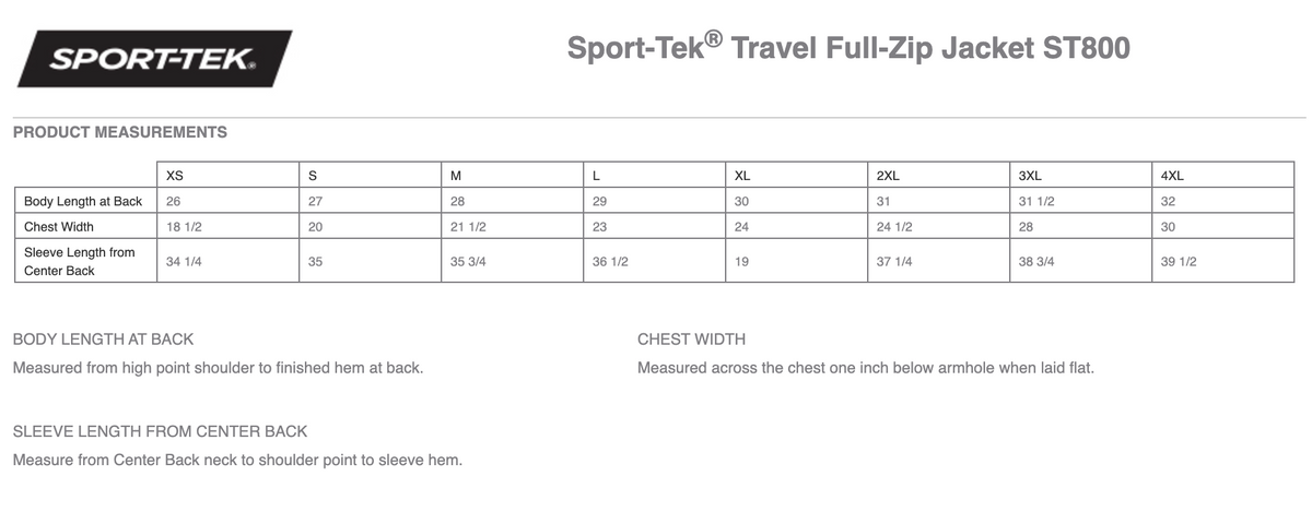 Natick Youth Lacrosse Sport-Tek® Travel Full-Zip Jacket