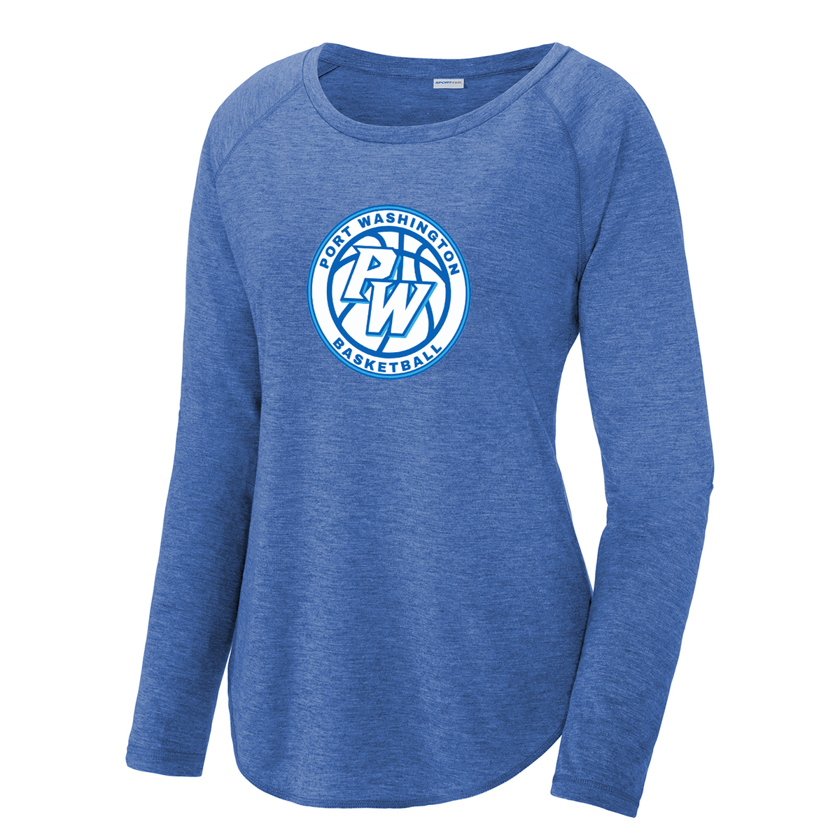 Port Washington Basketball Women's Raglan Long Sleeve CottonTouch