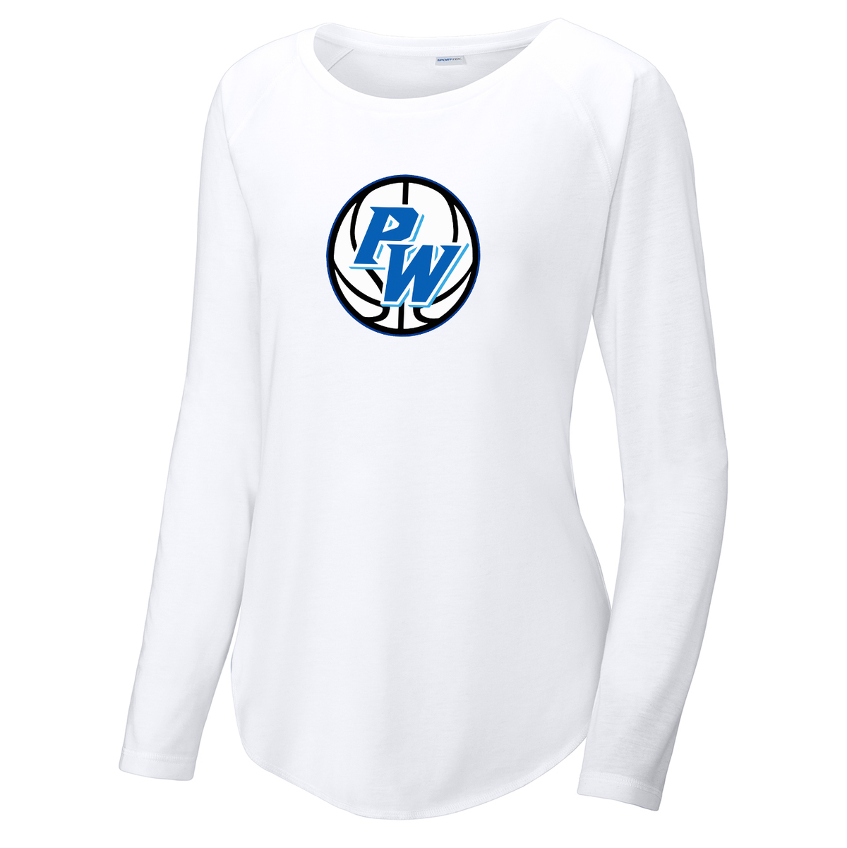 Port Washington Basketball Women's Raglan Long Sleeve CottonTouch