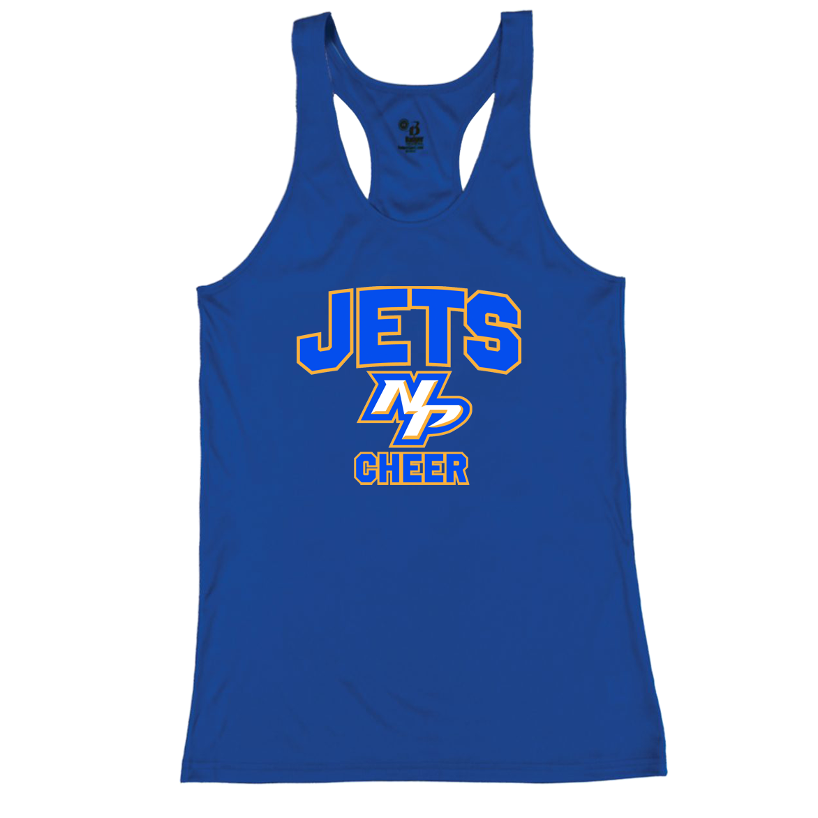 North Providence Jets Cheerleading B-Core Ladies Racerback Tank