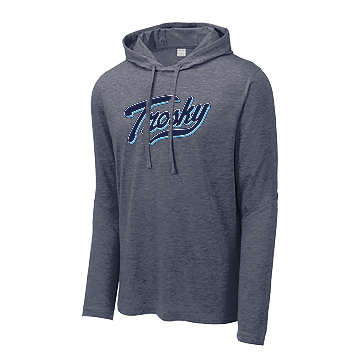 Trosky Baseball PosiCharge Tri-Blend Wicking Long Sleeve Hoodie
