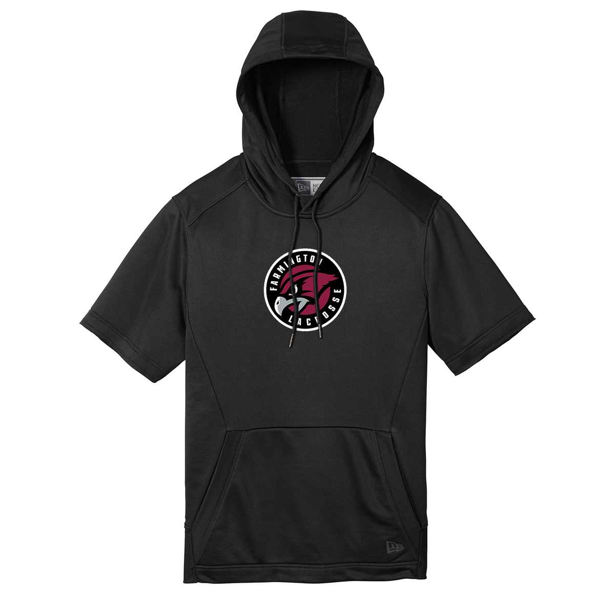 Farmington Lacrosse New Era Performance Terry Short Sleeve Hoodie