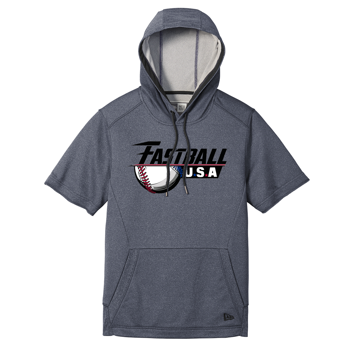 Fastball USA Academy Baseball New Era Performance Terry Short Sleeve Hoodie