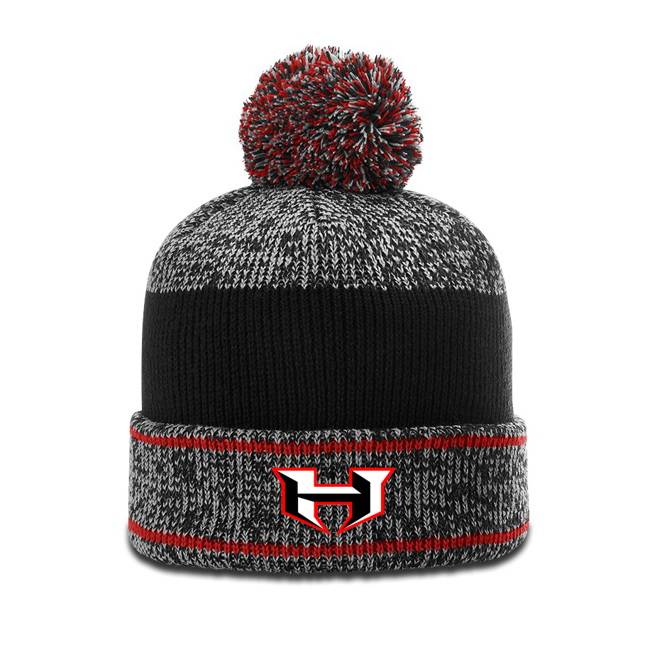 Stafford Hitmen Heather Cuffed Pom Beanie