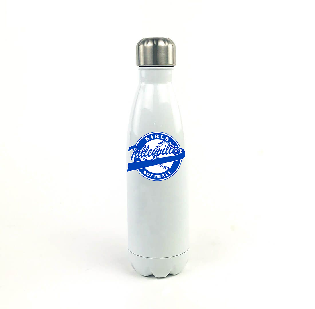 Talleyville Rec Softball 17 Oz. White Stainless Steel Water Bottle