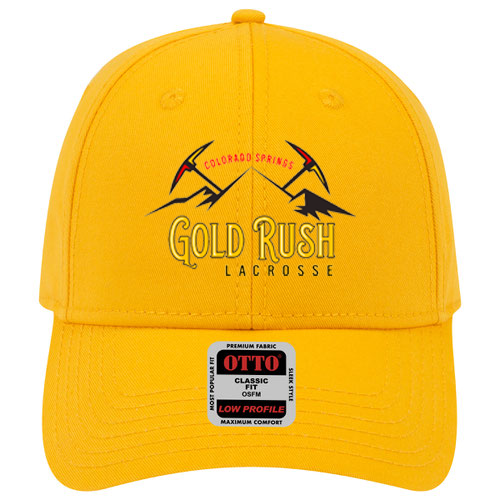 Gold Rush Lacrosse Low Profile Baseball Cap