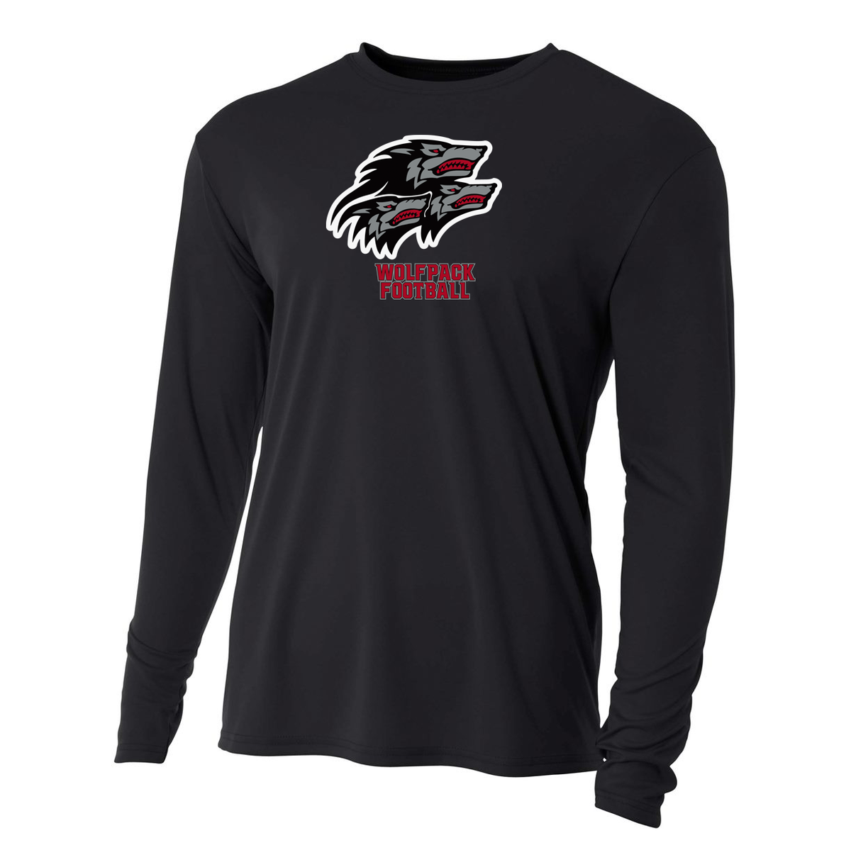 North Houston Wolfpack Football A4 Cooling Performance Long Sleeve Crew