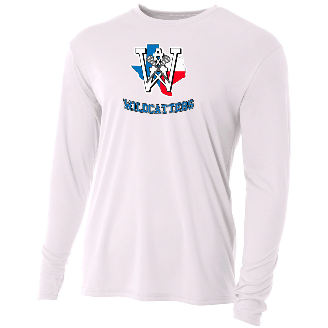 Wildcatters Lax A4 Cooling Performance L/S Crew
