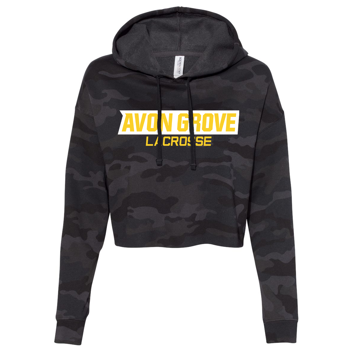 Avon Grove Lacrosse Independent Trading Co. Women’s Lightweight Cropped Hooded Sweatshirt