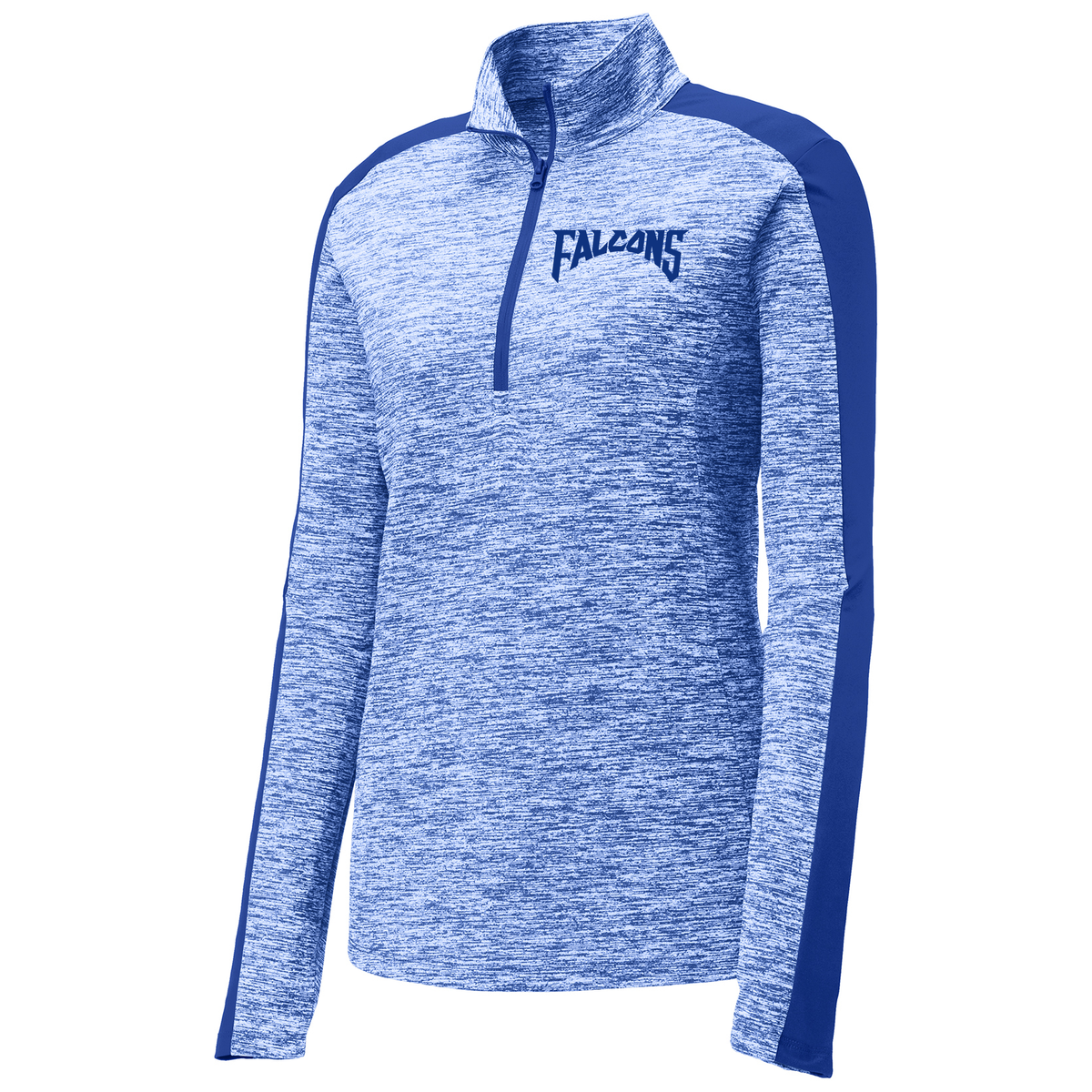 Falcons Ringettes Heather Colorblock 1/4-Zip Pullover
