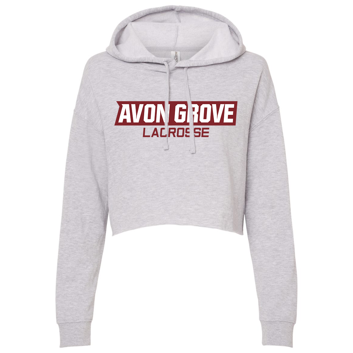 Avon Grove Lacrosse Independent Trading Co. Women’s Lightweight Cropped Hooded Sweatshirt